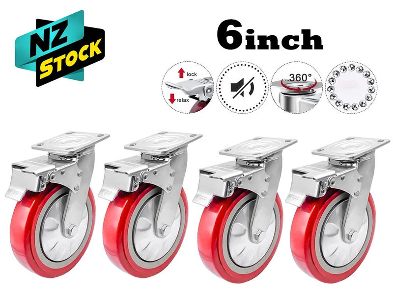 Heavy Duty Castor Wheels Set Carousel 1