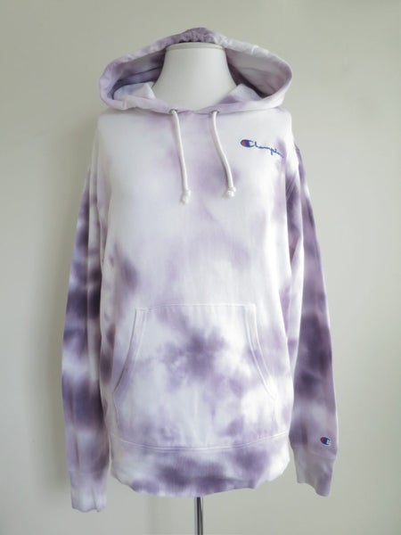 CHAMPION *Sky Dye Cotton Oversized Light Fleece Hoodie W Pouch Pockets* S/10 Carousel 1