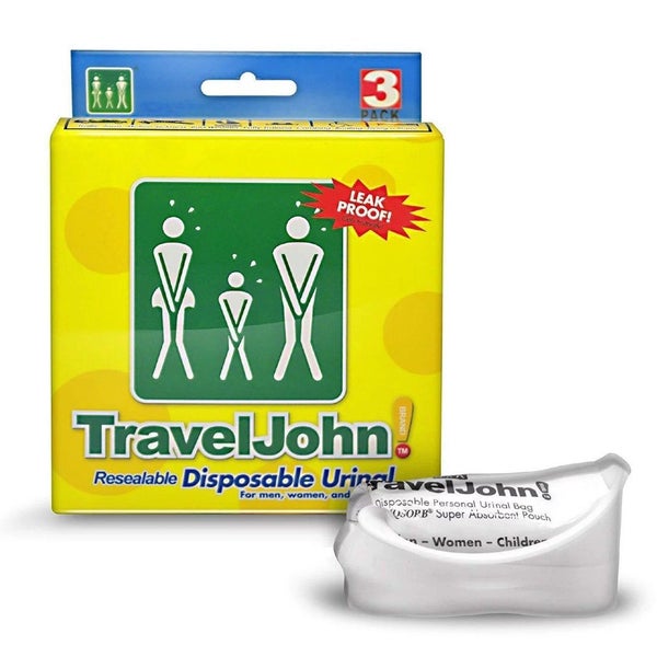 TravelJohn Resealable Disposable Urinal - 3 Pack Carousel 2