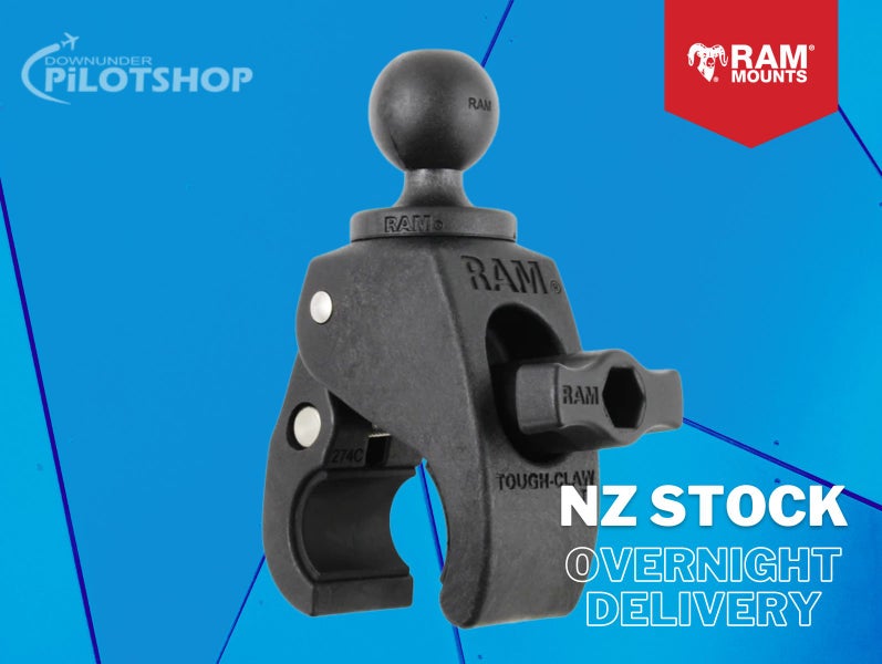 RAM Small Tough-Claw with B Size 1" Diameter Rubber Ball Carousel 1