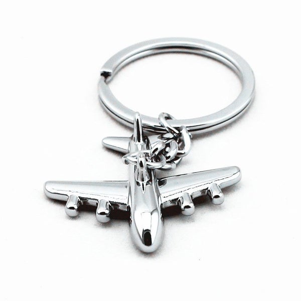 Silver Commercial Plane Keychain Carousel 2