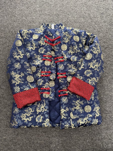 Traditional Chinese Boys Quilted Coat - Size 8-9 years Carousel 1