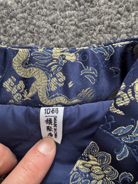 Traditional Chinese Boys Quilted Coat - Size 8-9 years Carousel 4