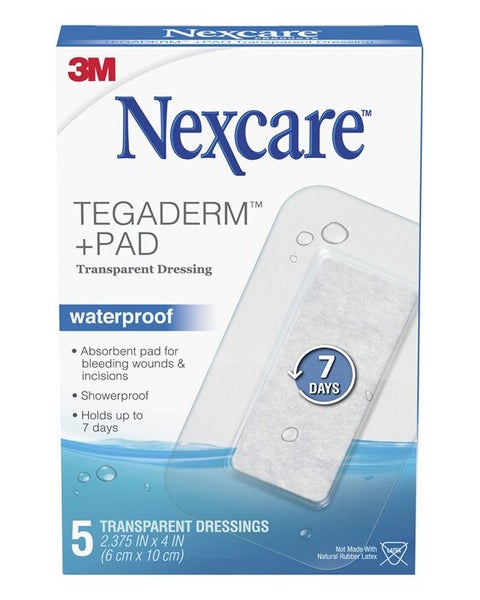 Nexcare Tegaderm + Pad Waterproof Dressings 5 Pack Carousel 1