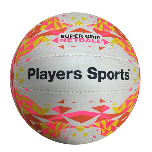 SILVER FERN PS SUPERGRIP NETBALL - PINK/YELLOW SIZE 4 Carousel 2