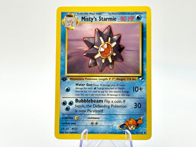 1st Edition - Misty’s Starmie - Gym Heroes [56/132] - 2000 WOTC - Sugimori Carousel 1
