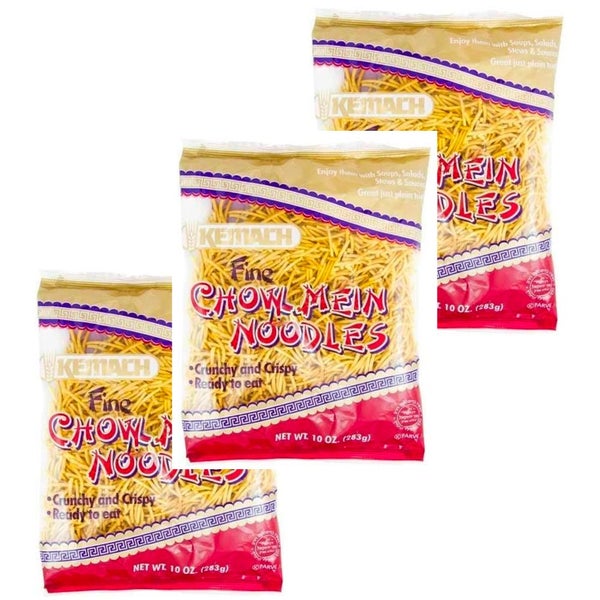 Kemach Crunchy Chow Mein Noodles Fine 283g x 3 Carousel 1