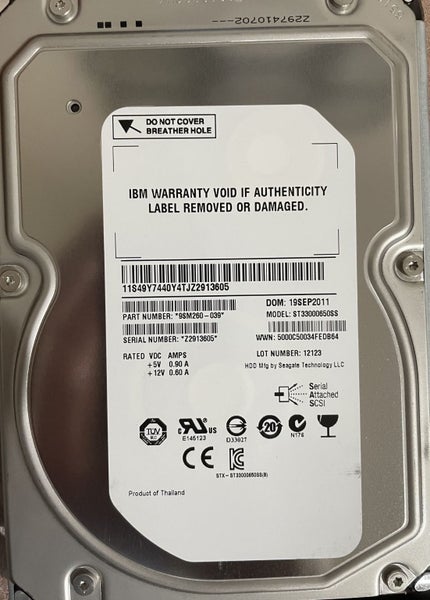 3TB Seagate ES2 6G 7.2K 3.5" SAS HDD Carousel 1