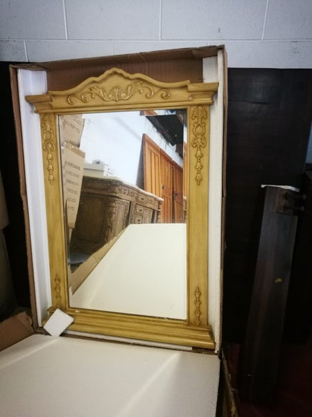 Rosette Double Vanity/2 Matching Mirrors/Gold Tapware62863866004995111