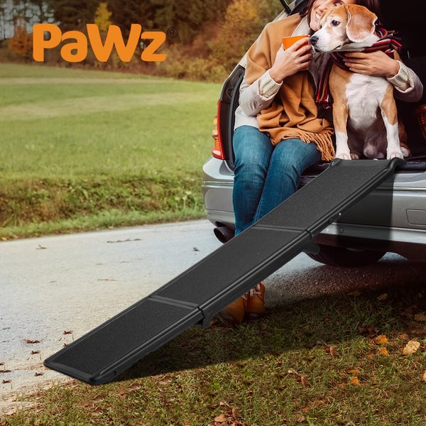 Pawz Pet Ramp Dog Steps Stairs Travel Foldable Portable Non-slip 75kg capacity Carousel 9