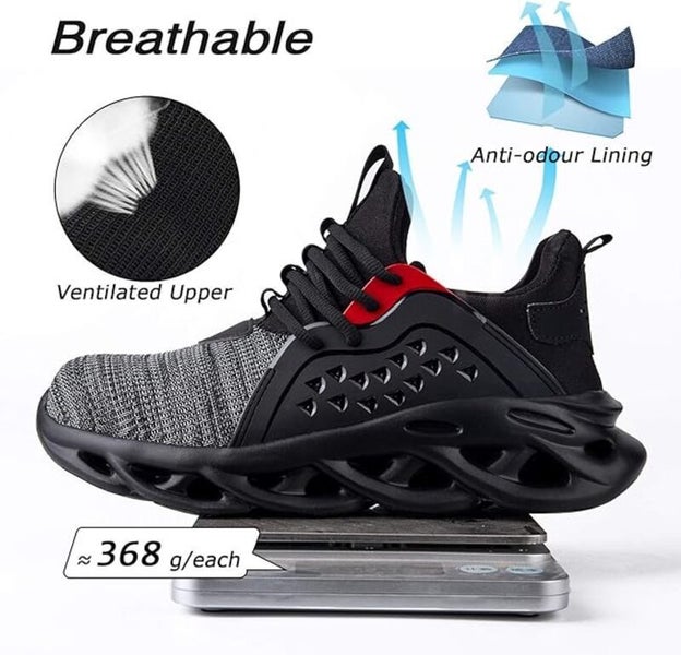 Steel Toe Shoes Work Boots Safety Sneakers Puncture Proof Waterproof Carousel 1