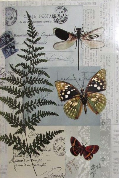 Fern & Butterflies art Carousel 1