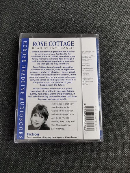 Mary Stewart -Rose Cottage -Audio Cassette read by Jan Francis Carousel 2