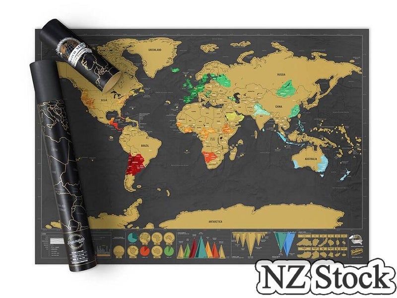NEW Scratch Travel World Map - NEW Carousel 1