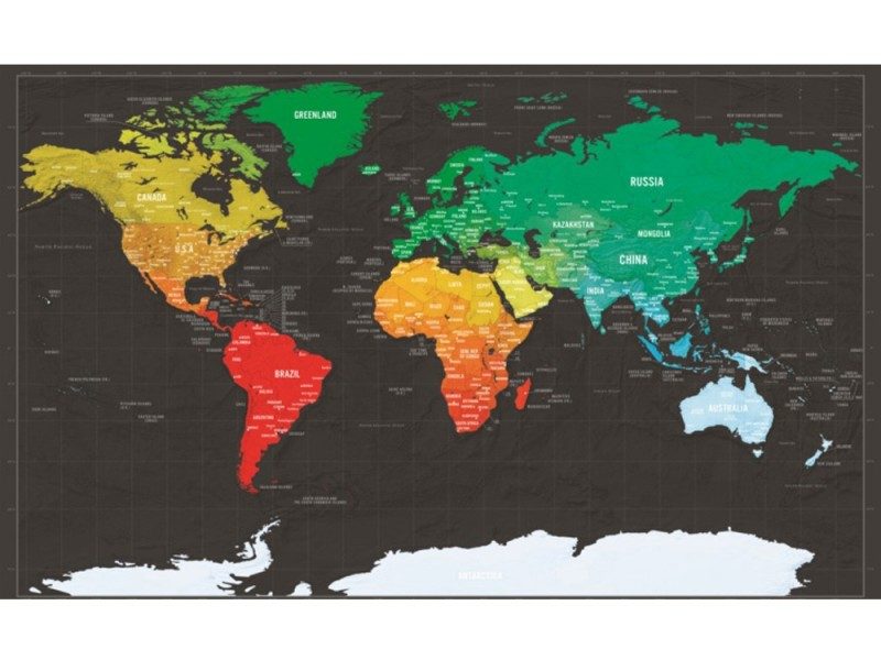 NEW Scratch Travel World Map - NEW Carousel 8
