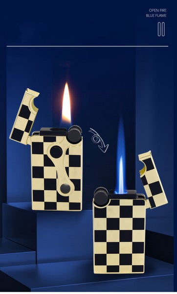 JOBON Retro Flint Ignite Duo Torch Windproof Cigar Lighter Carousel 1