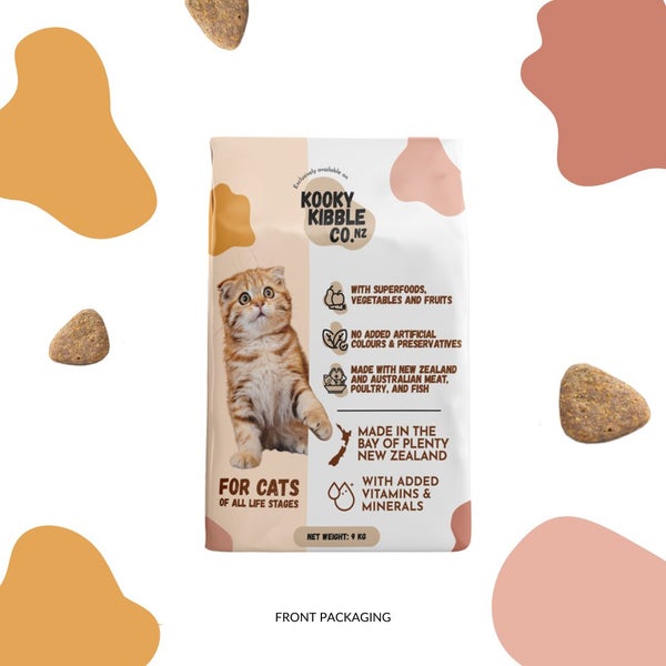 Kooky Kibble New Zealand Grain-Free Cat Food for All Life Stages (9 KG) Carousel 1
