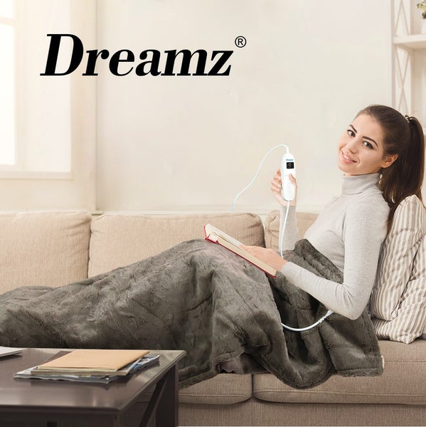 DreamZ Electric Throw Blanket Heated Timer Bedding Washable Warm Winter Plush BR Carousel 9