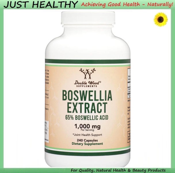 BOSWELLIA EXTRACT - 1000 mg / SERVE 65% BOSWELLIC ACID -240 VEGE CAPS NO FILLERS Carousel 1