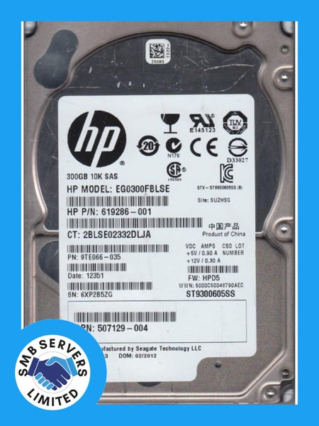 HPE 300GB SFF SAS 10K 6Gb/s HDD 507129-004 Carousel 1