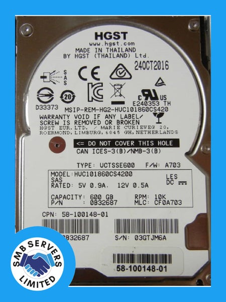 Cisco 600GB SFF SAS 10K 12Gb/s HDD 58-100148-01 Carousel 1