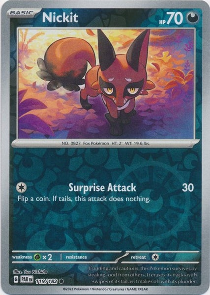 Paradox Rift - Nickit - 119/182 - Common Reverse Holo Carousel 1