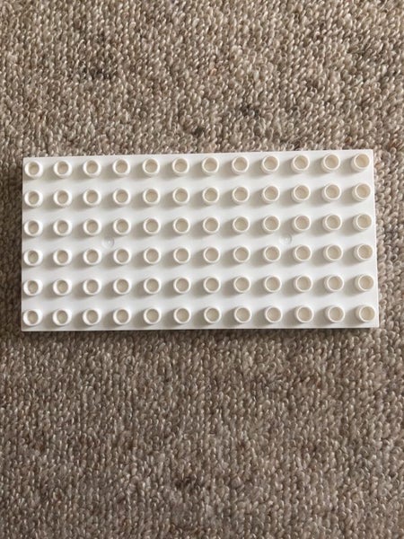 LEGO DUPLO® - 1 white 6 x 12 stud Building Plate Carousel 1