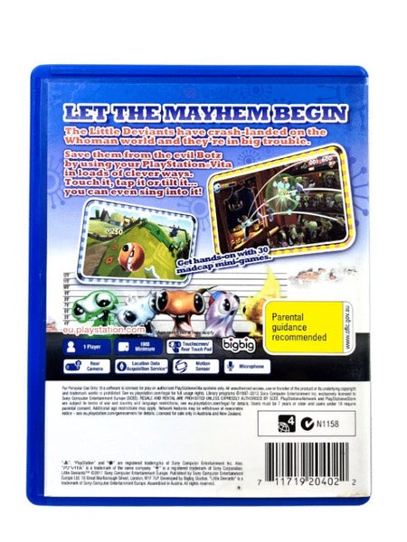 Little Deviants (PS Vita) *MINT COMPLETE* Carousel 1