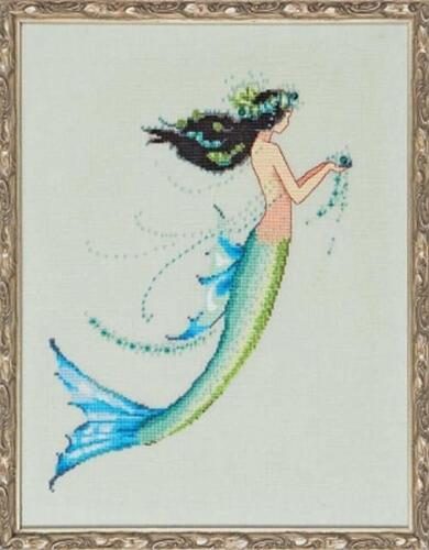 Mirabilia Cross Stitch Chat + Bead Pack - Mermaid Azure Carousel 1