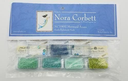 Mirabilia Cross Stitch Chat + Bead Pack - Mermaid Azure Carousel 2