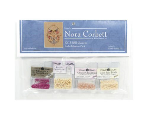 Mirabilia Cross Stitch Chart + Bead Pack - Gemini Carousel 3