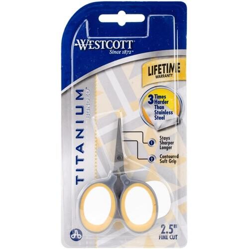 Westcott Titanium Fine Cut Scissors 2.5" Carousel 2