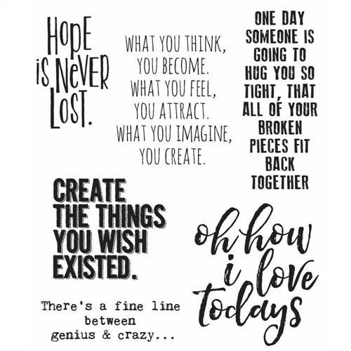 Stampers Anonymous Tim Holtz Stamp Set - Ponderings - Quotes Carousel 1