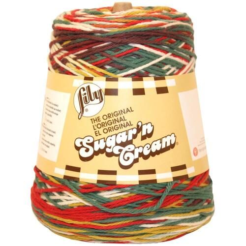 Lily Sugar'n Cream Yarn - Cones (400g) Summerfield Ombre Carousel 1