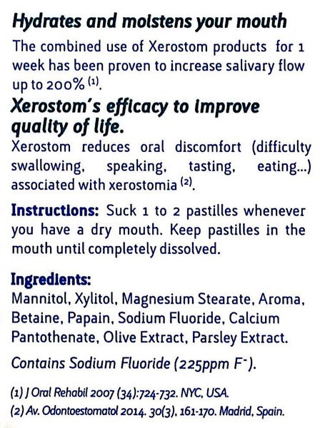 Xerostom With Saliactive Pastilles For Dry Mouth 30 pack Carousel 2