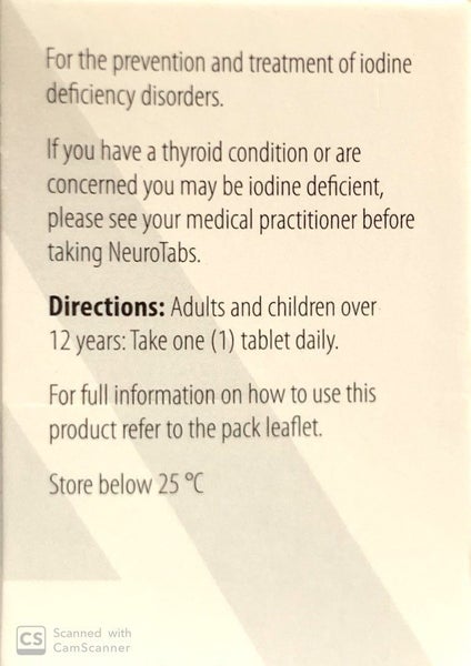 Neurotabs For Iodine Deficiency - Neuro-Tabs 90 Tablets Carousel 2