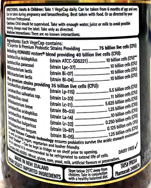 Go Healthy Go ProBiotic 75 Billion 1-A-Day 60 Caps Carousel 2