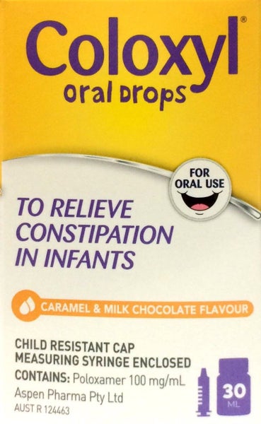 Coloxyl Oral Drops - For Constipation In Infants - Infant Stool Softener 30ml Carousel 1