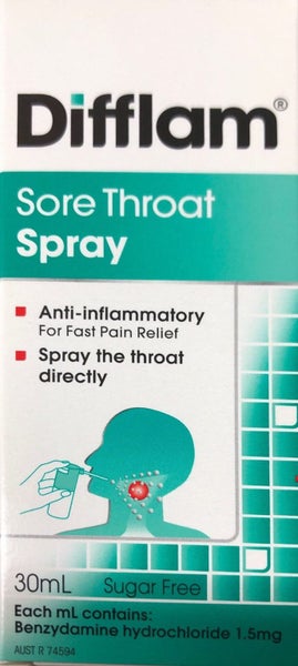 Difflam Sore throat Spray 30ml Carousel 1