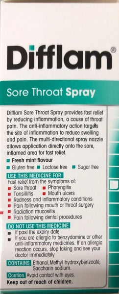 Difflam Sore throat Spray 30ml Carousel 2