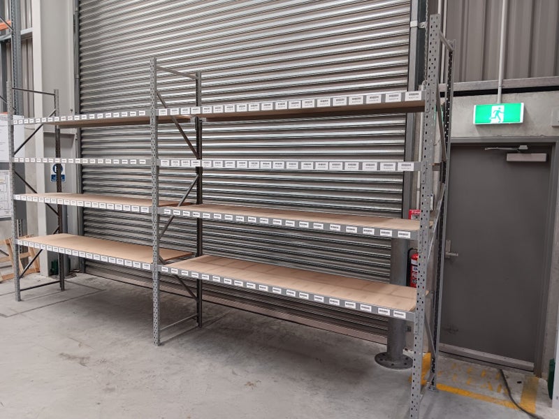 USED Shelving Unit 1800mm high x 445mm deep x 2400mm long - 4 shelves Carousel 8