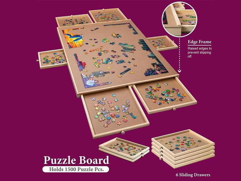 Jigsaw Table Puzzle Craft Board Table Game - (NZ Clearance) Carousel 2
