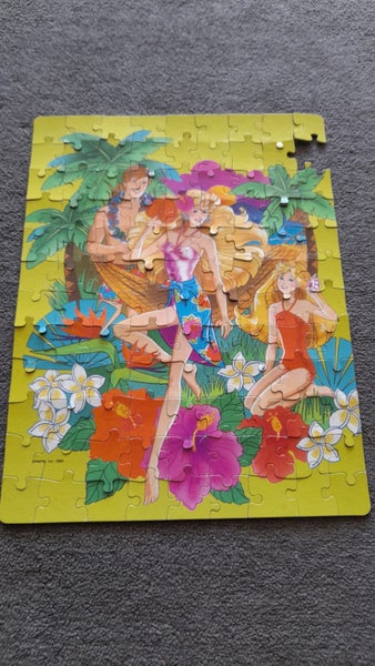 1989 Barbie Vintage 100 Piece Puzzle – Tropical Beach Carousel 2