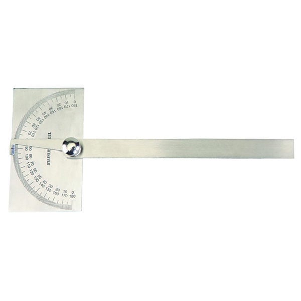 Groz Deg. Protractor, Rectangular Head - 150mm Blade Carousel 1