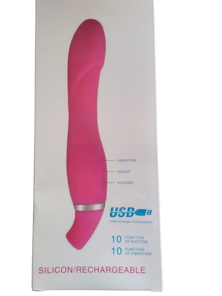 Clitoral 10 Function Suction USB Rechargable Silicone Vibrator Carousel 1