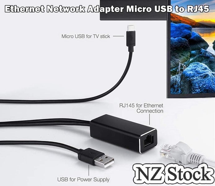 Ethernet Adapter for Fire TV Stick, Chromecast Ultra / 2/1 / Audio Carousel 1