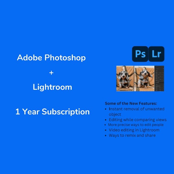 Genuine Original Adobe Photoshop + Lightroom - 1 Year Subscription Carousel 2