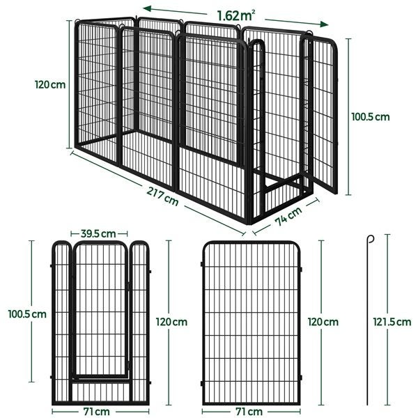 24 Panels Heavy Duty Dog pen Carousel 2