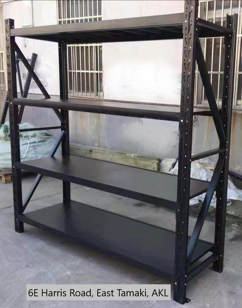 2.4m High Black Racking Shelving 2L x 2.4H x 0.6D Premium Quality62943344732035112