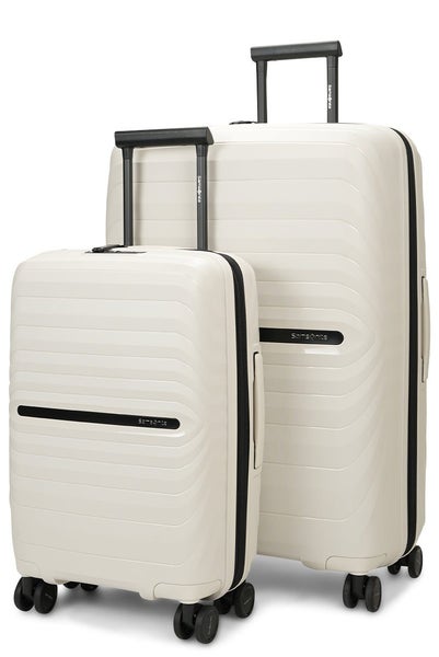 Samsonite Octolite Neo 55cm & 75cm Hardside Luggage Set Off-White Carousel 1